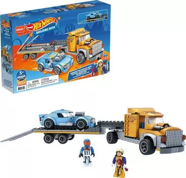 MEGA Hot Wheels Trailer Pack, много лет и GYG66 [Набор блоков] [355 деталей] [5 шт.]