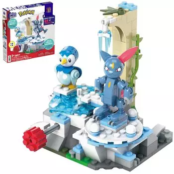 MEGA Pokemon Adventure World Игра в снегу с Пиплапом и Ледяным полем блока 183 года и HKT20 ~Набор Neura~ [Количество деталей: штук] [7 вверх]