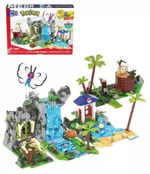 MEGA Pokemon Adventure World Великолепное приключение с покемонами ~Творческий набор, который создает водопады, пещеры и пляжи~ [Количество деталей блока: 1362