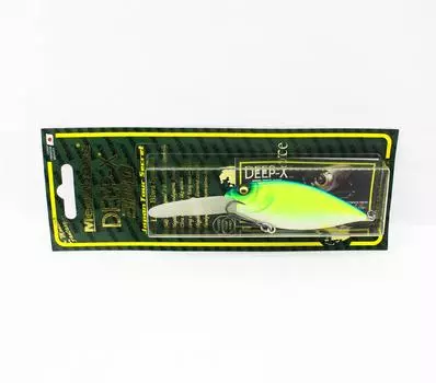 Megabass Deep X 300 Плавающая приманка для воблера с синей спинкой, таблица (4380)