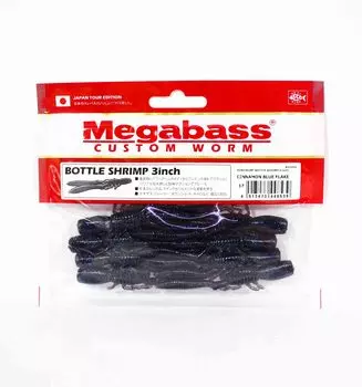 Megabass Soft Lure Bottle Shrimp 3 дюйма Cinnamon Blue F (8539)