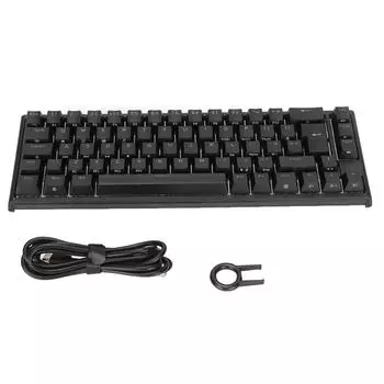 Механическая клавиатура 68 клавиш RGB-подсветка USB-подключение Type C Широкая совместимость Точная стабильная