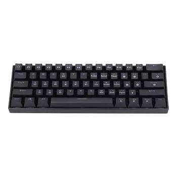 Механическая клавиатура NKey Rollover Проводная Портативная 61 клавиша RGB Игровая клавиатура для компьютера, ноутбука