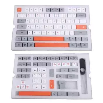 Механические колпачки клавиш клавиатуры DA Profile 125Keys Dye Sub KeyCaps совместимые MX GK61 64 68 96 126 для Ke