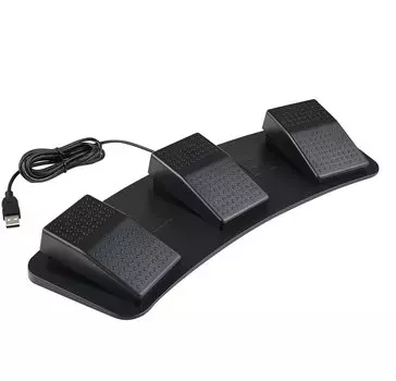 Механический переключатель BJS, USB 3, ножной педальный переключатель с 12-сантиметровым CD, июнь 2023 г. Оснащен последней версией драйвера FootSwitch, можно загрузить последнюю версию чёрный
