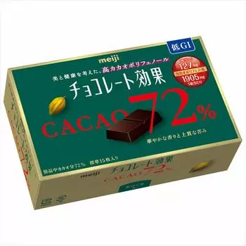 Meiji Chocolate Effect Cacao BOX 75 г x 5 коробок 72%