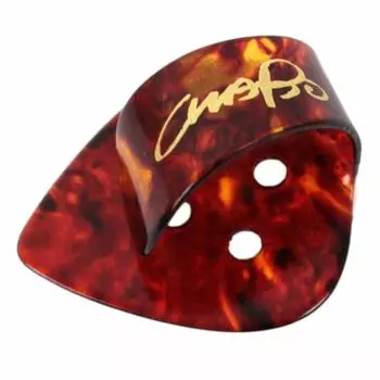 Meijo Shokai CHABO POP H Tortoiseshell Pattern Nakaido CHABO Reiichi Signature Thumb Pick x 6 коричневый