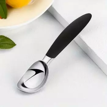 Meijuner Ice Cream Scoops Stacks Creative Kitchen Gadget Zink Alloy Digging Ball Spoon Ice Cream Scoops для десерта дома Restaura чёрный