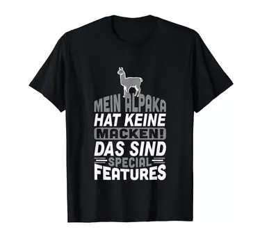 Mein Alpaca Hat keine Забавная пословица Владелец Макен! Футболка