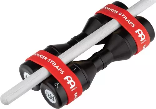 MEINL Percussion Shaker & Rubber Strap Set Artist Series Shaker Medium Black MSS []