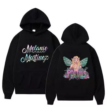 Melanie Martinez Мужская толстовка с капюшоном с буквенным принтом, флисовые свободные пуловеры, модная унисекс уличная одежда с длинным рукавом XS