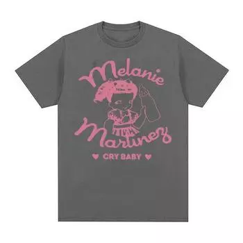 Melanie Martinez Portals, милые футболки с героями мультфильмов, мужские и женские эстетичные модные футболки с короткими рукавами, одежда, хлопковая футболка большого размера S чёрный