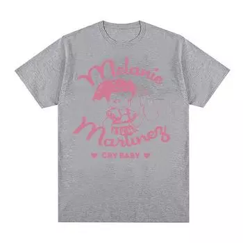 Melanie Martinez Portals, милые футболки с героями мультфильмов, мужские и женские эстетичные модные футболки с короткими рукавами, одежда, хлопковая футболка большого размера S чёрный