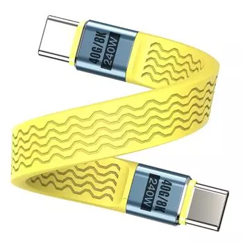 Mellbree usb4 cable short usbc Thunderbolt4/3 13cm 40Gbps 240W PD3.1 8K@60Hz video output high speed data transfer fast charging 10000 bending