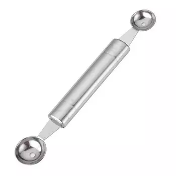 Melon Baller Double Sided Stainless Steel Comfortable Handle Easy to Clean Ice Cream Scoop for