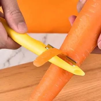 Melon Planer Multi-function Health Stainless Steel Fruit Cutter Tool Melon Planer Knife Handheld One-word Yellow Fruit Peeler