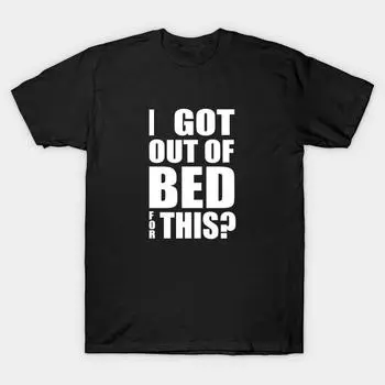 Men Black Print T-shirt Super Large TShirt got-out-of-bed No Cut Transfer Paper Print Cotton Tshirt 5XL чёрный