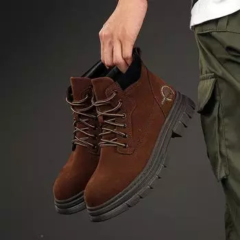 Men Boots Genuine Leather Boots for Men Men s Safety Shoes Brown Boot Casual Sneakers Luxury Shoes High Quality Dress Booty Man 39
