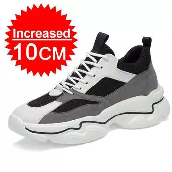 Men Breathable Mash Thick-Soled Shoes for Teenagers Casual Versatile Shoes Outdoor Fashion Deodorant Soft-Soled Running Sneakers 37