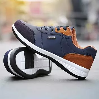 Men Casual Shoes Fashion Artificial Leather Men Sneakers Male Quality Comfortable Casual Sneakers Driving Flat Men Shoes 39