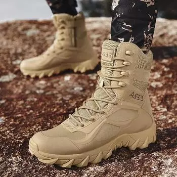 Men High Quality Men s Leather Boots Shoes Desert Sneakers Men s Boots Outdoor Shoes Ankle Boots Zapatillas Hombre for Men 39