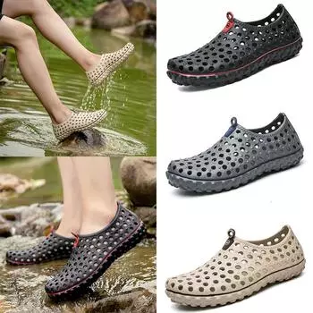 Men Outdoor Light Aqua Shoes Beach Shoes Multi-functional Breathable Sandal 39-45 45 чёрный