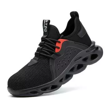 Men Protective Shoes Indestructible Puncture-proof Men s Breathable Mesh Safety Shoes Work Steel Toe Shoes Anti-slip Shoes 37