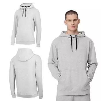 Men s 4F H4Z22 BLM352 Blight Grey Melange Hoodie Xxl