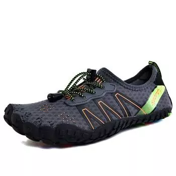 Men s and Women s Outdoor Wading Shoes Quick-Drying Breathable Fishing Beach Shoes with Rubber Insole Non-Slip 43 серый