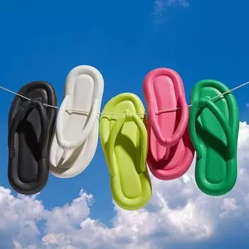 Men s and women s summer sandals Flip-flops Soft soled home bathroom shoes non-slip wear-resistant indoor couple beach slippers 36-37