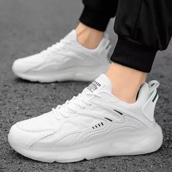 Men s Autumn Sneakers Round Toe Loafers Casual Sneaker Men s Casual Shoes Fashion Canvas Non-slip Soft and Comfortable Leisure 39 чёрный
