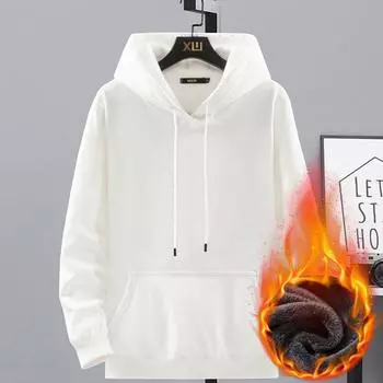 Men s Autumn Winter Thick/Thin Pullover Hooded Hoodies Sweatshirts Cotton Oversized 5XL Coat Plus Size Sportswear Male M