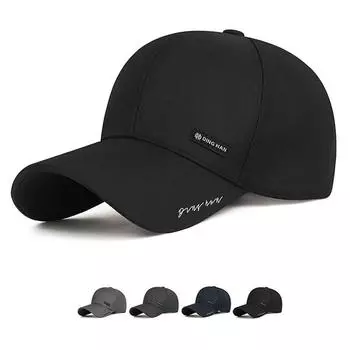 Men s Baseball Cap Outdoor Spring Autumn Sports Embroidery Cap чёрный