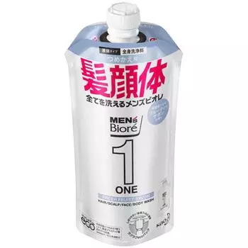 Men S Biore One All In One Full Body CleanSer Clean Fruity Sabon Fragrance Refill 340 мл