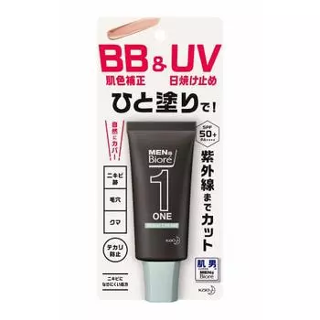 Men s Biore ONE BB&UV Cream SPF50+/PA++++ BB Cream 30g (x 1)