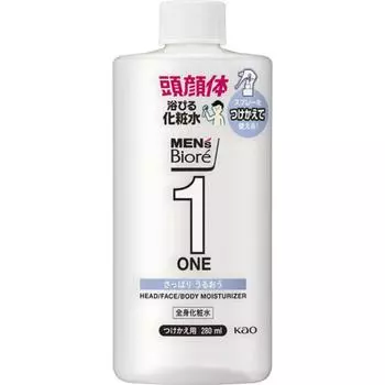 Men S Biore One Full Body Toner Spray освежающий большой емкости сменный блок 280 мл