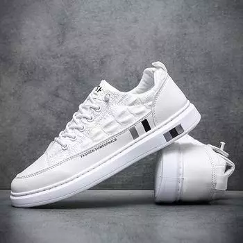 Men s Board Shoes Outdoor Casual Men s Trend Board Shoes Flat Bottom Lace Up Shoes Men s 39 чёрный