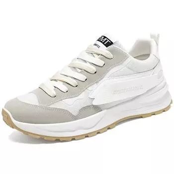 Men s Breathable White Mesh Sports and Leisure Shoes for Winter Customizable for Wholesale with Logo Placement 40 чёрный