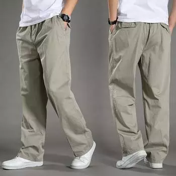 Men s Cargo Pants Summer Spring Work Wear Casual Climbing Joggers Sweatpants Hombre Autumn Trousers 6XL чёрный