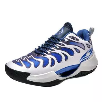 Men s Casual High-Top Sneakers for Outdoor Use Cross-Border Four Seasons Luminous Basketball Shoes for Men Foreign Trade 40 сапфир синий