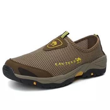 Men s Casual Mesh Sneaker High Quality 2024 Mans Sneaker Breathable Comfortable Outdoor Sports Summer Men Shoes Climbing Classic 39 чёрный