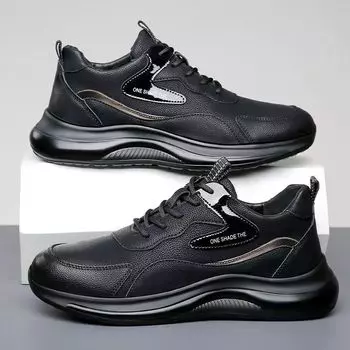 Men s casual shoes single cotton fashion sports single shoes casual outdoor soft sole comfortable trend men s leather shoes 39