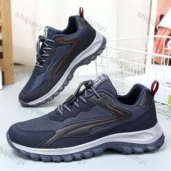 Men s Casual Sneakers Lightweight Walking Shoes Autumn Fashion Outdoor Soft Male Casual Running Shoes Breathable Men Sneakers 39 чёрный
