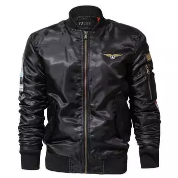 Men s Casual Winter Jacket Stand Collar Military Clothing Zipper Coat XXL