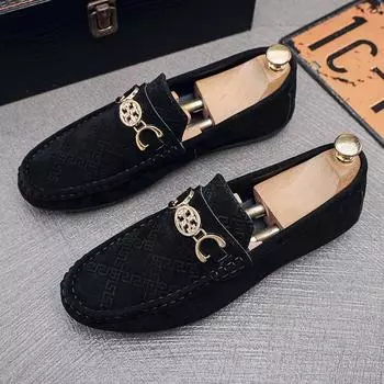 Men s Doudou shoes autumn new one-pedal lazy shoes casual fashion versatile business British loafers 39