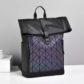 Men s High-end Backpack, Fashionable Folding Rolled-up Backpack, Outdoor Travel and Leisure Backpack 45cm*29.5cm*13cm