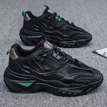 Men s Leisure Sports Increase Machine Father Running New Sports Shoes 40 чёрный