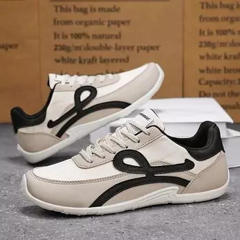 Men s Light Versatile Breathable Casual Sports Shoes New Trend Round Head Deep Mouth Walking Shoes Zapatos De Mujer 39 черный белый