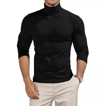 Men s Loose-fitting Casual Round Neck Long-sleeved Knit Top L