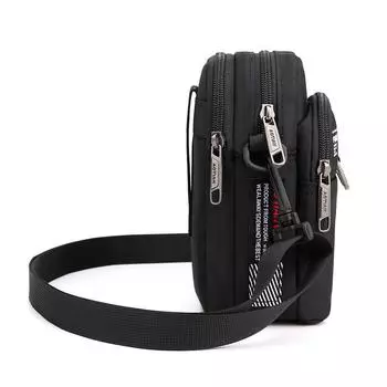 Men s mini bag, shoulder messenger bag, mobile phone bag, change bag, key bag, multifunctional waist bag. темно-синий